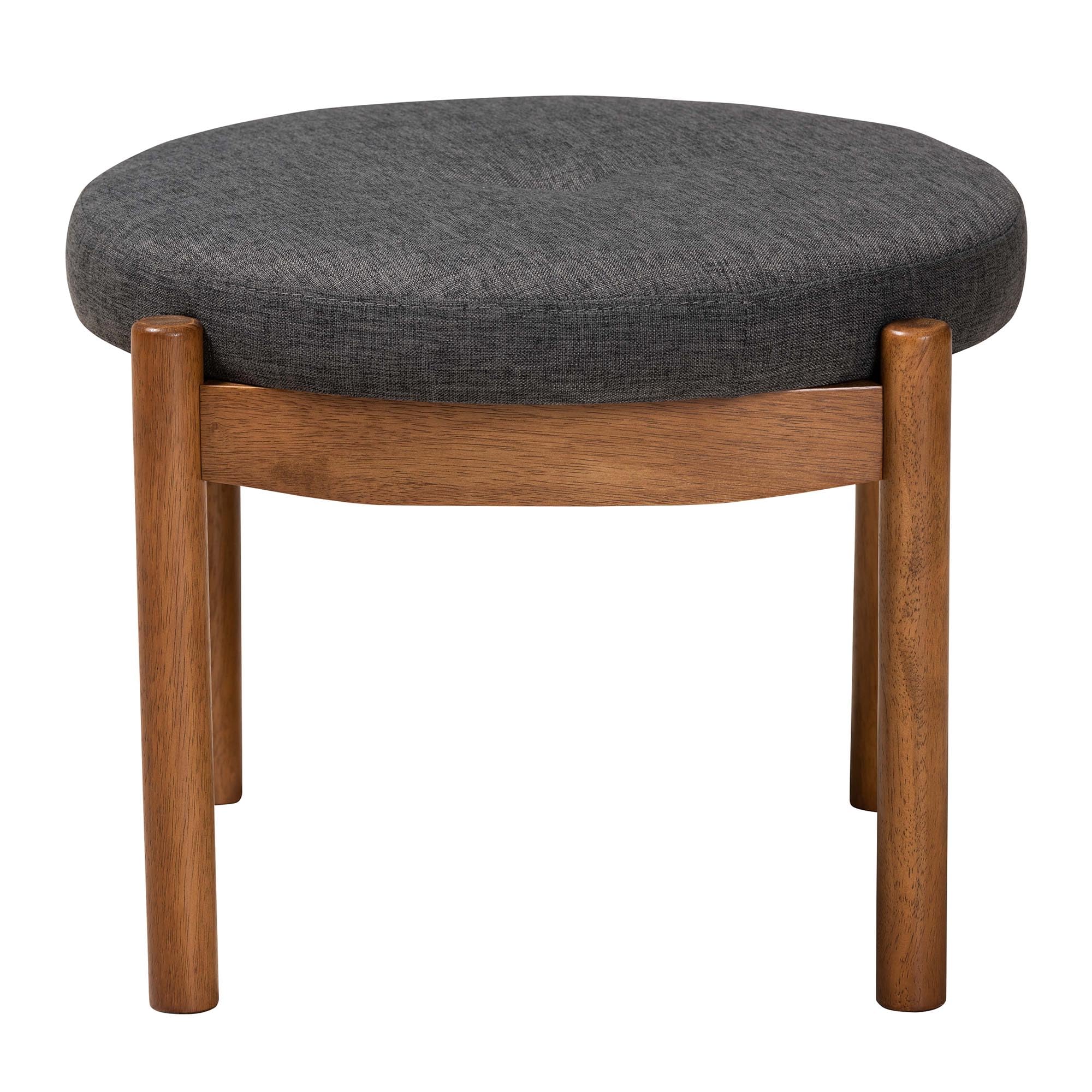 Amazon.com: Baxton Studio Iliana Japandi Dark Grey Fabric and